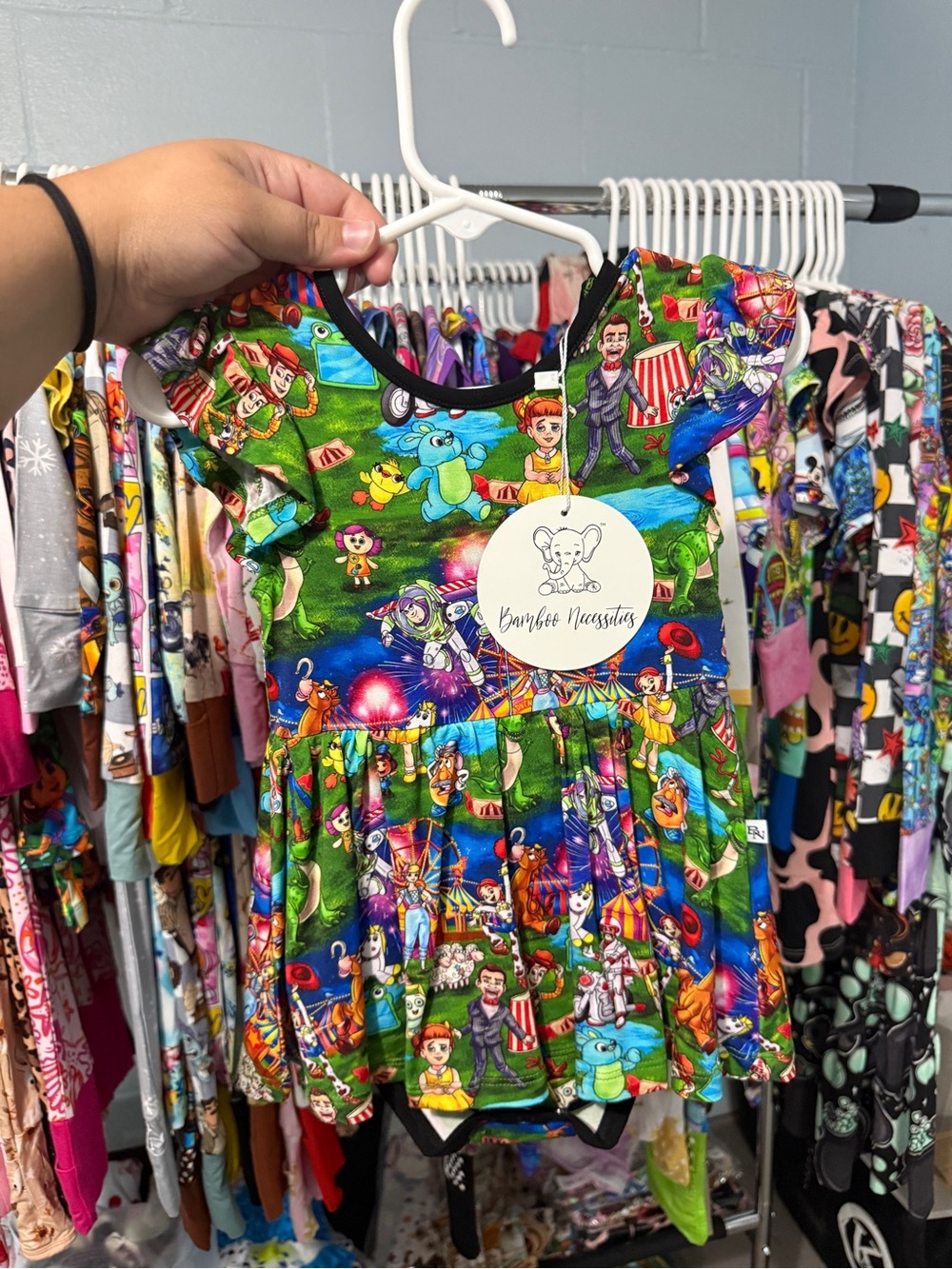 Toy Story bow back bodysuit twirl